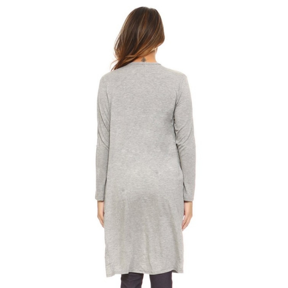 Women's Textured Knit Classic Fitted Cardigan HGY - Picture 4 of 4